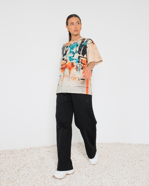 Футболка LZ Garage full принт, мокко