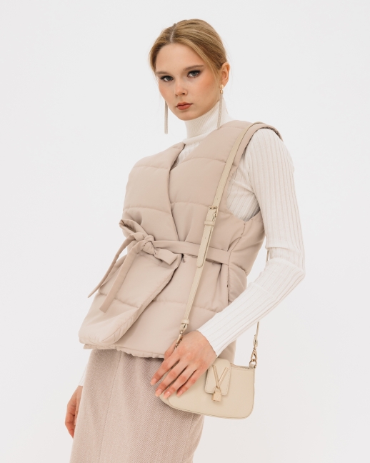 Жилетка на запах с водоотталкивающим эффектом LZ, латте